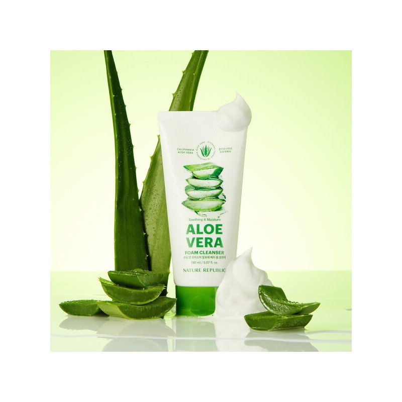 Nature Republic 네이처리퍼블릭 1+1 수딩 앤 모이스처 알로에베라 폼클렌징 Nature