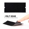 FOSHIO 20PCS Black Standard Pre-Cut Self-Adhesive Squeegee Fabric Felt Replacement