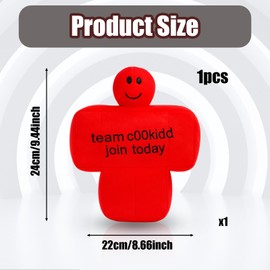 Forsaken Plush, 22cm Red Giant Plush Toy for Kids, Chance Plush, Forsaken Stuffed Animal Doll, Cute Forsaken Action Figure Game Characters for Collectors, Game Room Decor, Gift