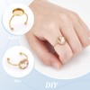 UNICRAFTALE 10 Sets 10mm Open Cuff Finger Rings for Jewelry