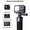 HSU Wasserdichter Einbeinstativ Schwimmender Handgriff für Go Pro Hero 12/11/10/9/8/7/6/5/4/3