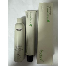 Bremod Premium Hair Colouring Set, Milk Tea Ash, with 9% Oxidant Cream and Cocoa Butter with Superplex 10ml