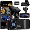 LECTRUS 4K Dash Cam Front and Rear Inside, 3 Channel
