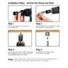 Everflow 8041957-25 3/8" Screw Vertical Threaded Rod Anchor Designed for