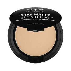 NYX Professional Makeup, Stay Matte Not Flat, Base de Maquillaje en Polvo, Tono Medium Beige, 7.5g                                                    