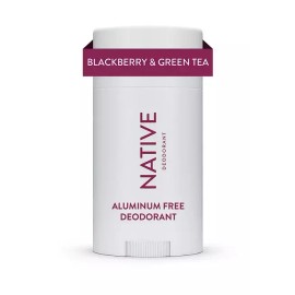 Native Deodorant, Blackberry & Green Tea, Aluminum Free, for Women and Men, 2.65