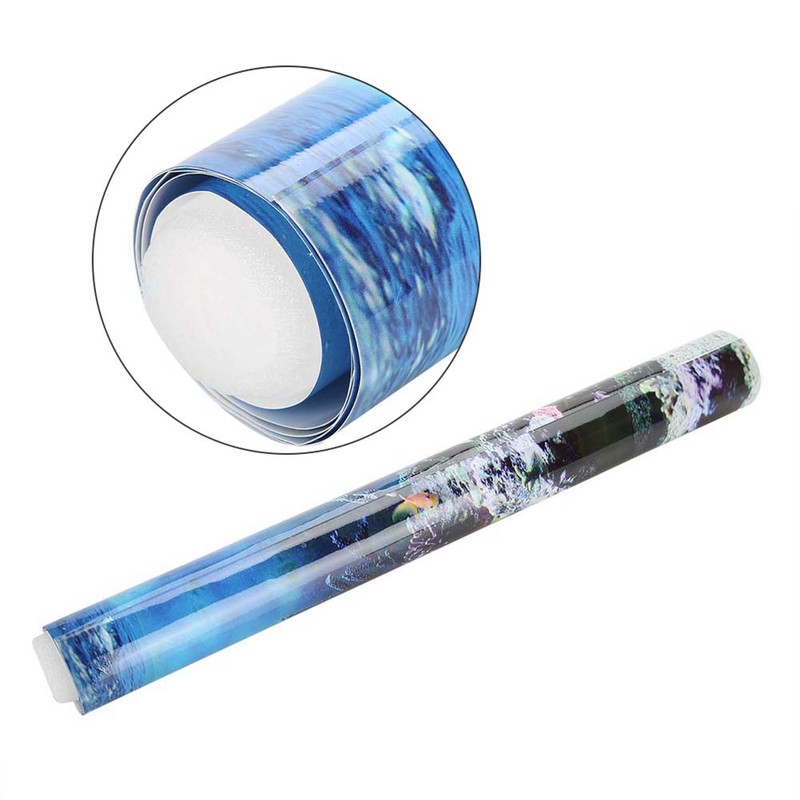 PVC Adhesive Underwater Coral Aquarium Fish Tank Background Poster Backdrop