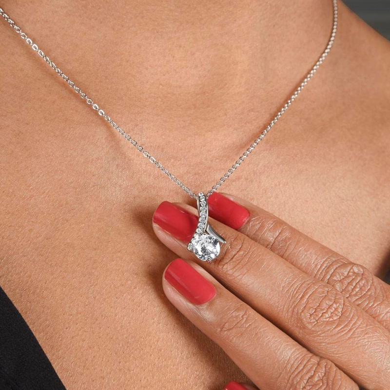 An Unsere Tochter Geschenk von Mama und Papa, Cubic Zirconia