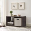 Linon Home Decor Linon Dawes 2 Cabinet Espresso Cubby Storage