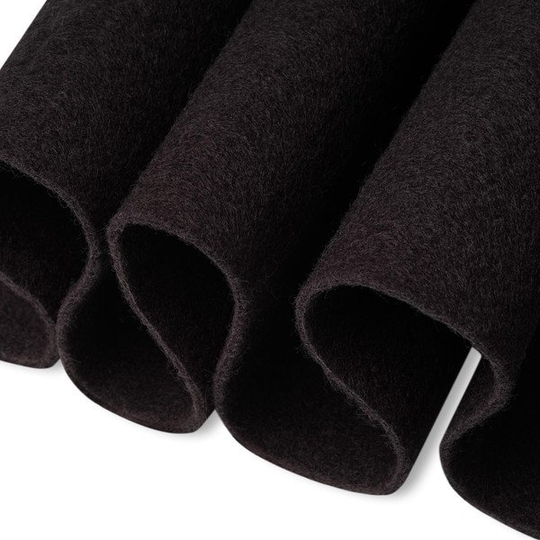 FabricLA Black Felt Fabric – 36" Wide x 30 Feet