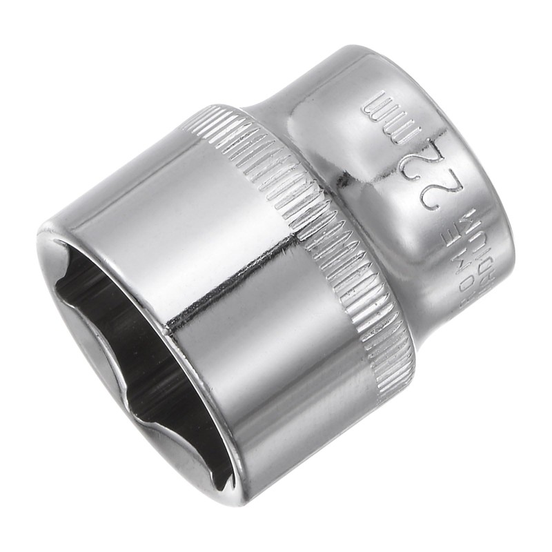 Sourcing Map 6-Point 3/8" Drive 22mm Deep Socket, 1.3" Length,