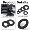 Pack of 50 Flat Washers M8, Metal Body Washers Spacers