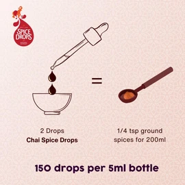 Holy lama Spice Drops Chai Spices Extract – Great Taste Awards. Natural Cooking Ingredient. Baking, Sweet, Dessert, Latte or Tea Drinks Recipes 1 x 100ml Bottle
