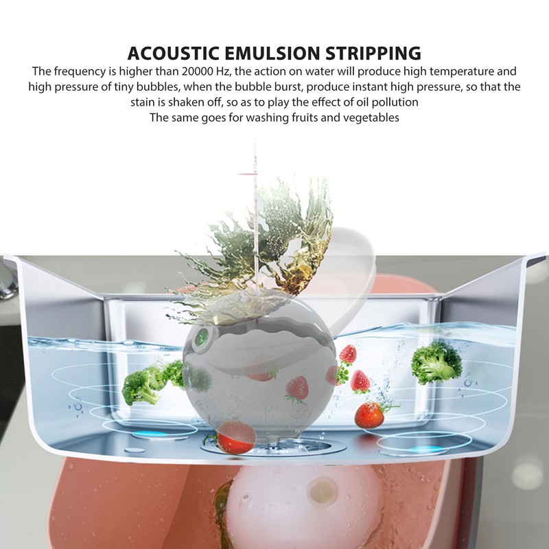 Mini Sink Dishwasher Portable Auto Shutdown Efficient USB Dish Washing