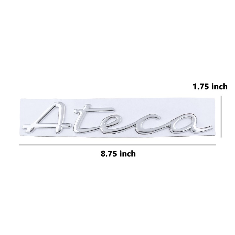 Ateca Emblem Car Badge Sticker Truck Side Rear for Car
