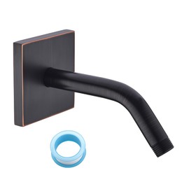 Stainless Steel Shower Arm Wall Mounted Shower Head Extension Pipe Bathroom Accessories 6 Inch Oil rubbed bronze,SW-91018-6-ORB-SQ.
