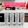 Cloverjoyed 21st Birthday Plastic Shot Glasses, 100 Pack, Cheers to