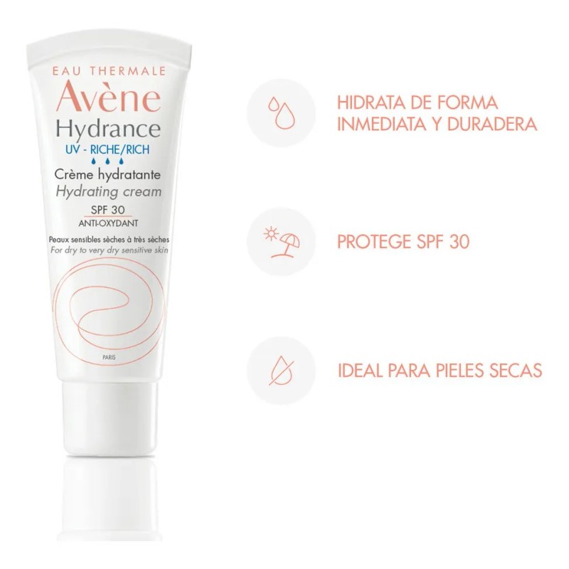 Avene Hydrance Riche Spf Hidratación