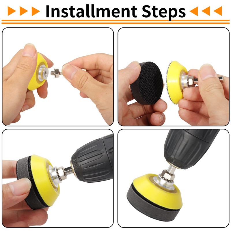 2 Inch (50mm) Hook and Loop Sanding Pad for Sanding