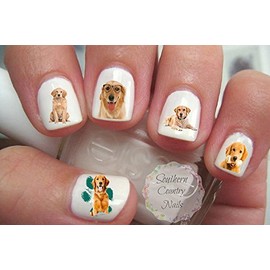400 Golden Retriever Gift Pack Nail Art Decals