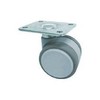 Tokai F060F Plate Dual Wheel Caster, 2.4 inches (60 mm), Freely, Angle Seat