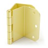 goldenwarm 3 Pack Gold Swing Clear Expandable Door Hinges 3.5inch