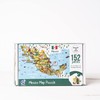 Terra Puzzles Mexico Map Wooden Jigsaw Puzzle 152 Piece, 15x10