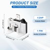 sourcing map 4pcs 1/2HP Refrigerator Overload Protector, 1 Pin Freezer