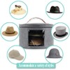 Samplife Hat Box,Hat Storage Box,Stackable Round Brim Hats Organizer Bag