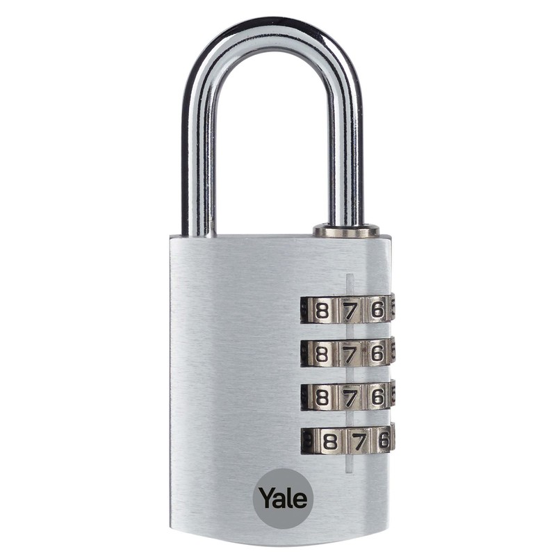 Yale - YE3CB/38/131/1/S Standardsicherheit 38 mm Aluminium -Kombination Vorhängeschlos