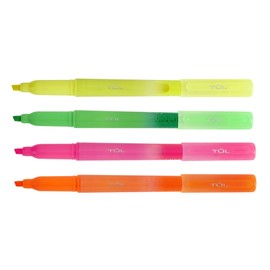 TUL® Highlighters, Chisel Tip, Assorted Barrel Colors, Assorted Ink Colors, Pack Of 4 Highlighters
