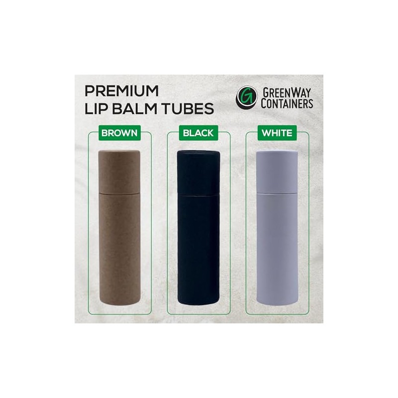 Tubos de bálsamo labial de papel Kraft de 8.5g /