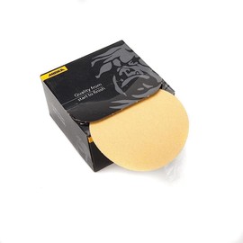 Mirka Gold Adhesive Sandpaper Discs / 5 inch/Grit 320 / No-Hole/PSA Sanding Disc / 100 pcs /‎ for Orbital Sander, Sand Paper Pads for Wood, Composites, Automotive /‎ 23-388-320
