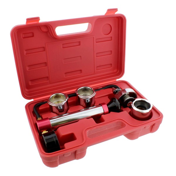 ABN Radiator Pressure Tester Kit and Radiator Cap Tester Adapter Set – Coolant Pressure Tester Kit, Coolant Tester