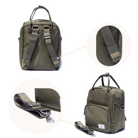 Canto Robin Crossbody Bags for Women Mini Backpack Travel Essential Small Bag Daily Backpack with Adjustable Strap (Olive)