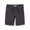 NAME IT Fabric Shorts for Boys, Asphalt