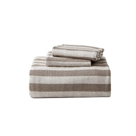 DREAMSUNSET Dream Sunset Soft Cotton Jersey Knit Duvet Cover Set, Twin/Twin XL Size, Heather Beige Brown, Super Soft Skin Friendly Like T-Shirt, Zipper Closure, 1 Duvet Cover + 1 Pillow case