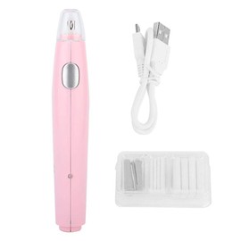 Borrador eléctrico Práctico Usb eléctrico que carga el borrador recargable con 16 recambios del reemplazo(Pink)