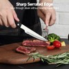 SANHUI Steak Knives, Steak Knife Set of 6, German Stainless