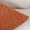 Madizz Pack of 2 Boho Corduroy Cushion Covers 16x16 inch,