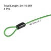 PATIKIL Security Steel Cable 2.5mm x 2m/6.56ft Coated Luggage Lock
