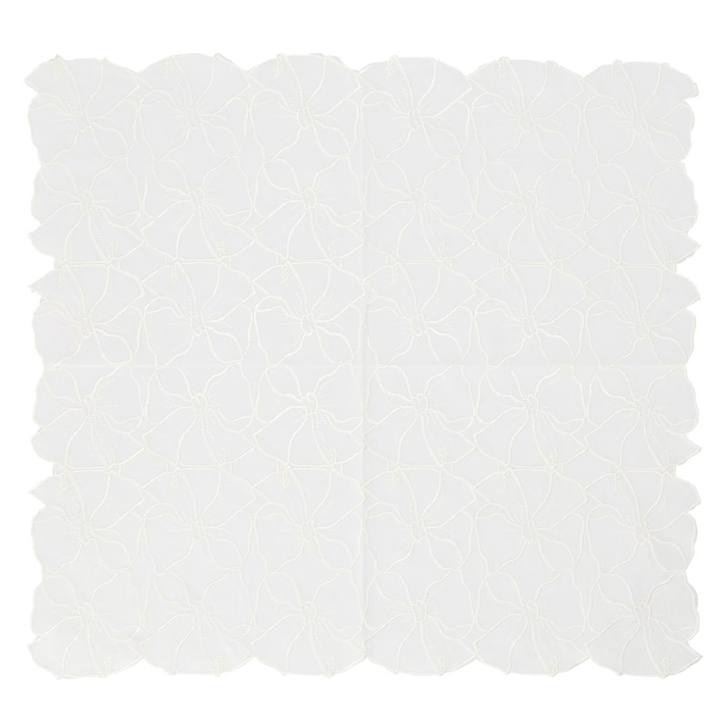 Jill Stuart 09101502 Handkerchief Women's Embroidered Handkerchief, Women's Ribbon Pattern,