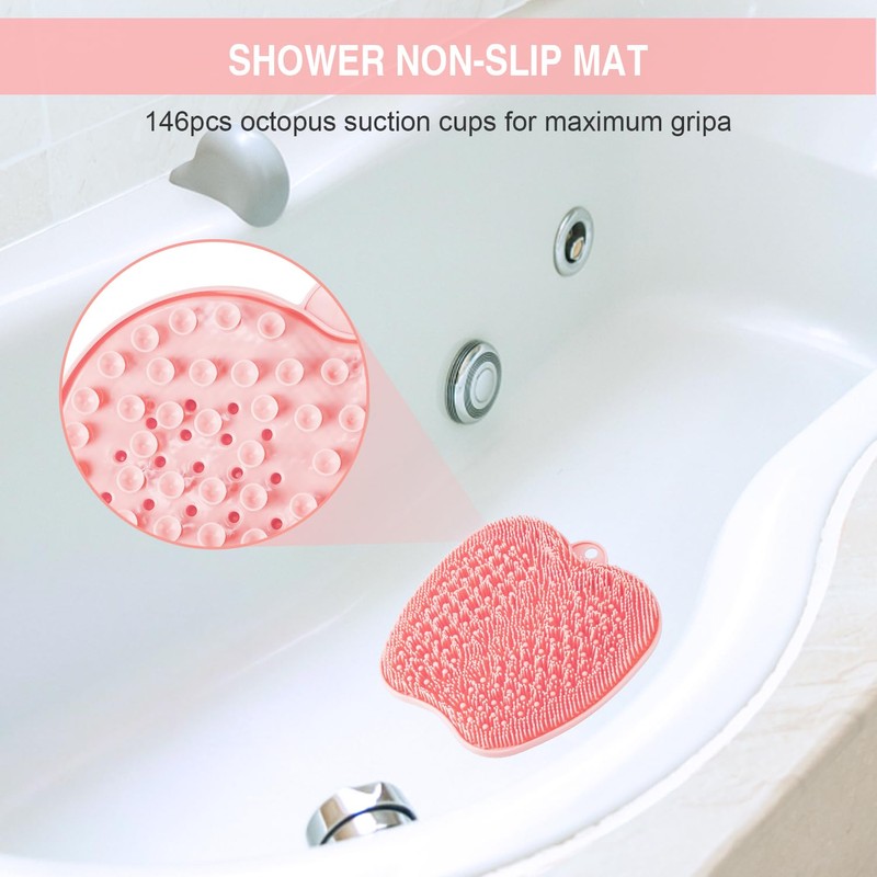 BESKAR XL Large Foot Scrubber Mat for Use in Shower