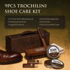 TROCHILINI Shoe Polish Kit Care Set 9PCS Travel-Friendly Shoe Shine