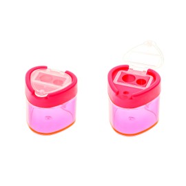 TSI 45328-3 Double Sharpener Box with Closure Triangular Pink