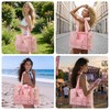 Waterproof Jelly Tote Bag Beach Essentials for Women with Pouch