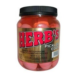 Herb's Pickled Eggs 1/2 Gallon 32 oz