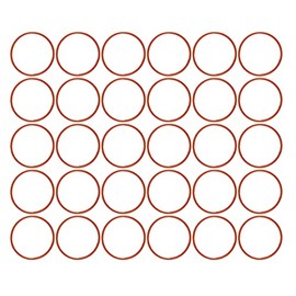 Ofowin [30 Pcs] Silicone O-Rings Red 19mm OD 17mm ID 1 mm Width, Metric VMQ Sealing Gasket for Cup Lids, Coffee Maker, Brewing Fitting, Washer, Filter, Pump, Plumbing, Hose, Gauge, Auto, Machine