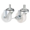 uxcell 2 Inch Swivel Caster Wheels PP 360 Degree Threaded