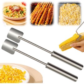 Corn Peeler Corn Peeler for Corn on The Cob,2024 Upgraded Corn Peeler for Corn on The Cob Remover,Corn Cob Stripper Tool for Home Kitchens Indoor Dining Enthusiasts Kitchen Gadget (2 PCs)
